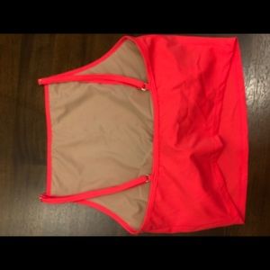 Kortni Jeane coral swim top medium